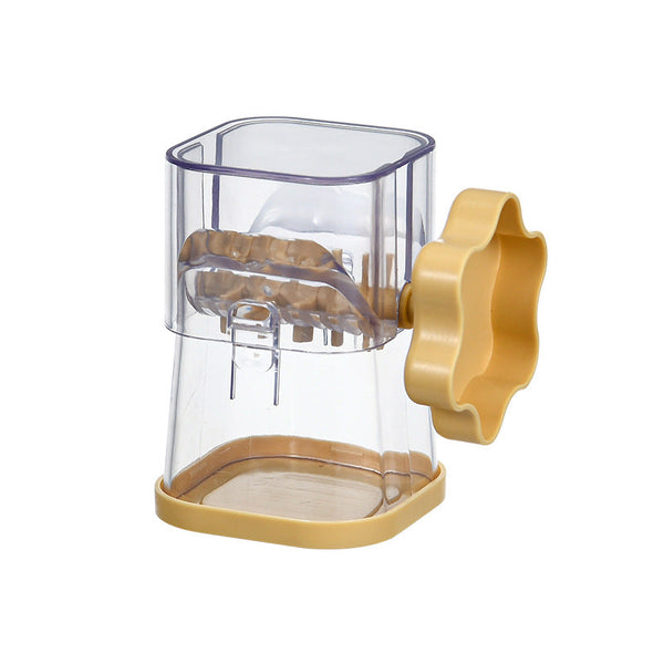 Yellow Manual Nut & Chocolate Grinder Effortless Peanut Walnut Chopper Easy Clean Kitchen Tool Choppers
