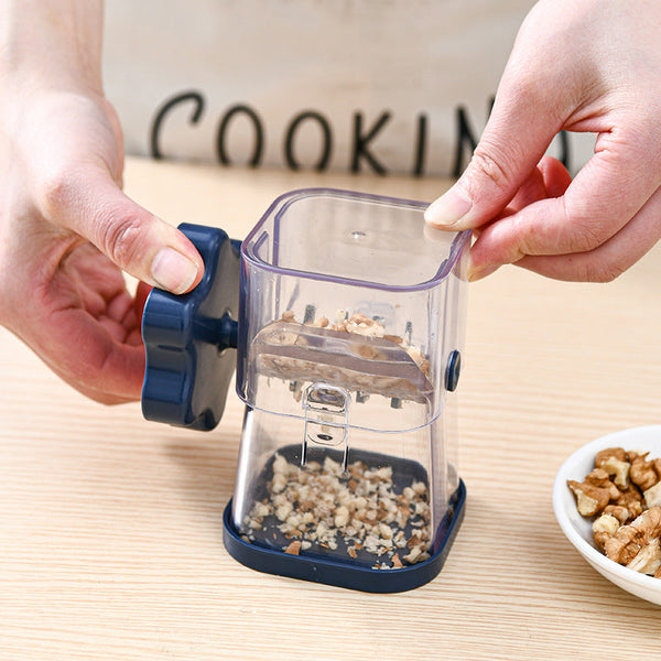 Yellow Manual Nut & Chocolate Grinder Effortless Peanut Walnut Chopper Easy Clean Kitchen Tool Choppers