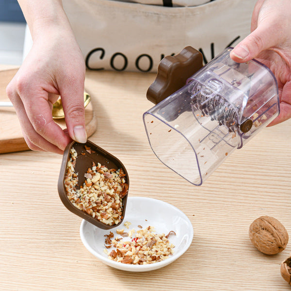 Yellow Manual Nut & Chocolate Grinder Effortless Peanut Walnut Chopper Easy Clean Kitchen Tool Choppers
