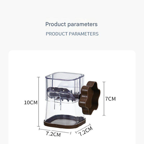 Yellow Manual Nut & Chocolate Grinder Effortless Peanut Walnut Chopper Easy Clean Kitchen Tool Choppers