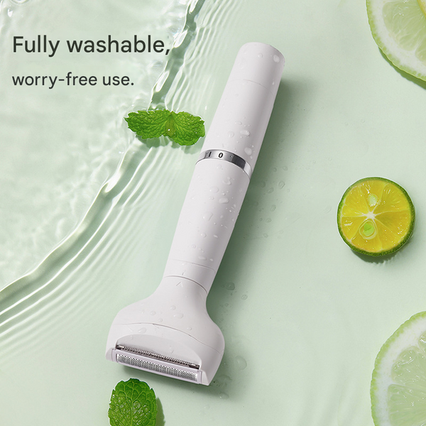 White 7 In 1 Multifunctional Electric Shaver For Women Usb Rechargeable Painless Hair Removal Epilator With Washable Heads Face Body & Eyebrows Women'