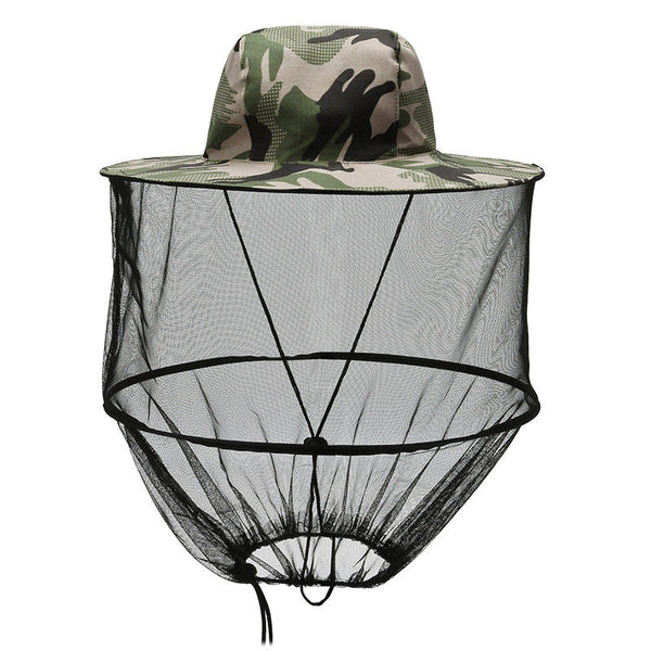 Phantom Camouflage Outdoor Fishing Hat With Mesh Head Net Sun Protection Bucket Cap Anti Mosquito Fly Guard For Gardening Hiking & Beekeeping Hats & H