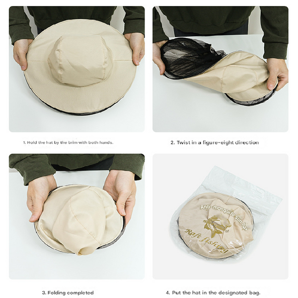 Phantom Camouflage Outdoor Fishing Hat With Mesh Head Net Sun Protection Bucket Cap Anti Mosquito Fly Guard For Gardening Hiking & Beekeeping Hats & H