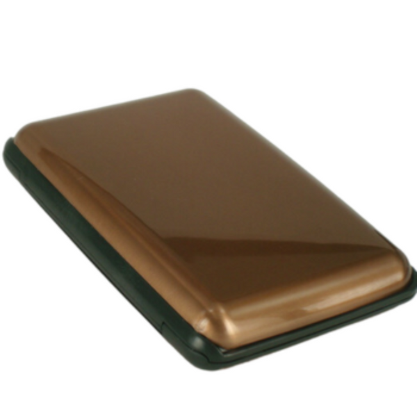 3 Pcs Brown Slim Aluminium Credit Card Holder Rfid Blocking Wallet Hard Shell Case Business Organiser Lightweight Pocket Size For Everyday Use Busines