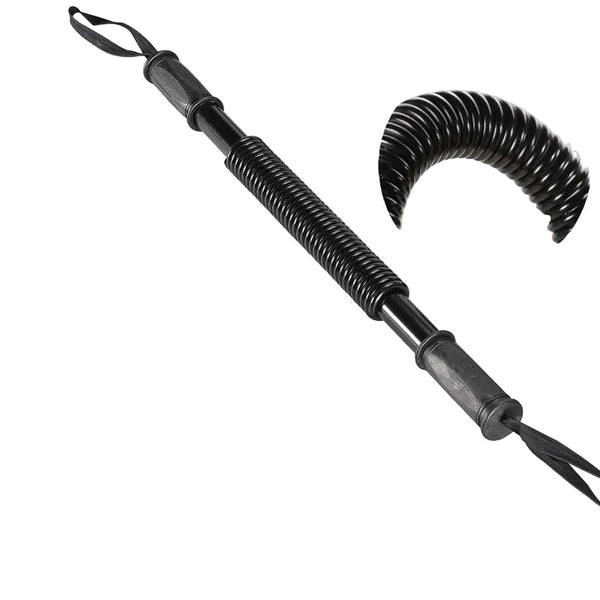 Black Power Twister Bar Upper Body Workout Equipment Chest Expander Arm Strengthener Spring Exerciser For Men Home Gym(40Kg) Other Equipment & Gear