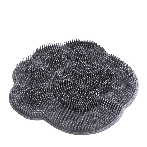 2 Pcs Grey Cat Paws Non Slip Tpe Shower Mat With Foot Scrubber And Suction Cups Large Massage Bath For Bathroom 30Cm X Non Slip Appliqués & Mats