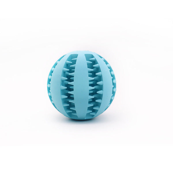 Lake Blue Tpr Dog Chew Ball Set A 3 Piece Size Combination (Small Medium Large) With Food Hiding Design For Teeth Cleaning And Mental Stimulation In A