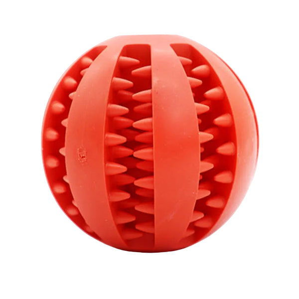 Red Tpr Dog Chew Ball Set 3 Piece Size Combination (Small Medium Large) With Food Hiding Design For Teeth Cleaning And Mental Stimulation In Australia