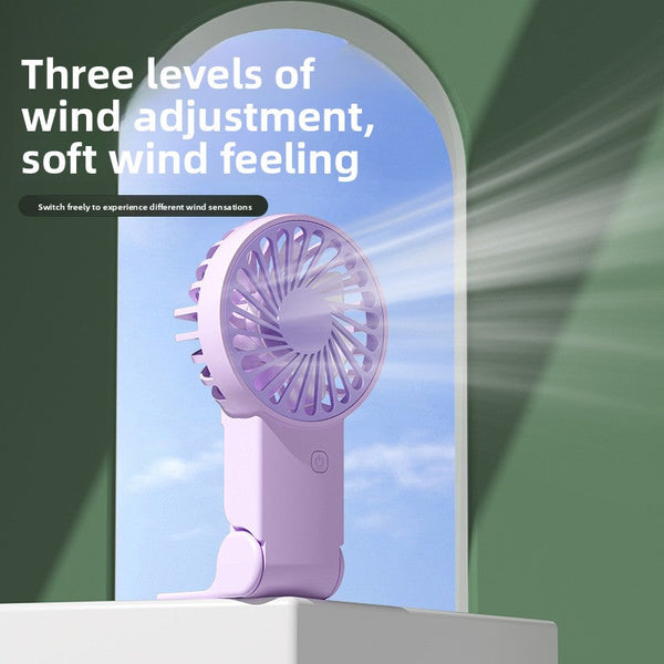 White 2 Pack Mini Portable Handheld Fan Foldable Desktop Personal Usb Rechargeable Pocket With 3 Speeds For Travel Office And Outdoor Portable Fans