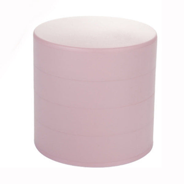 2 Pack Pink Nordic Style Rotating Jewellery Storage Box 4 Layer Dustproof Organiser Case With Felt Lining For Accessories And Trinkets Jewellery Holde