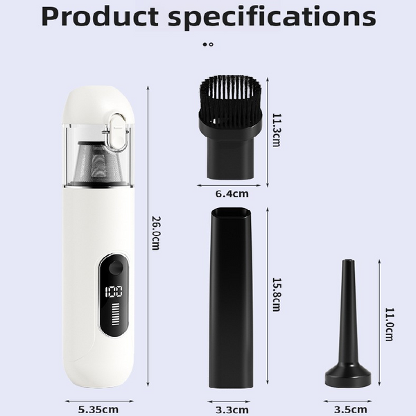 Black 2 In 1 Cordless Handheld Car Vacuum Cleaner And Air Blower Powerful Suction Brushless Motor Portable Duster For Home Auto Vehicle Vacuums
