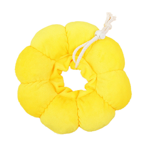 3 Pcs Soft Yellow Sunflower Elizabethan Collar Adjustable Pet Cone For Cats And Small Dogs Anti Bite Recovery Neck Pillow(M) Dog Collars