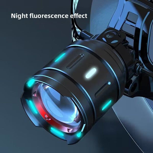 High Power 30W Led Headlamp With White Laser Long Range Zoom Motion Sensor Torch For Night Fishing Camping Adventure Australian Outdoor Use(Free Purch