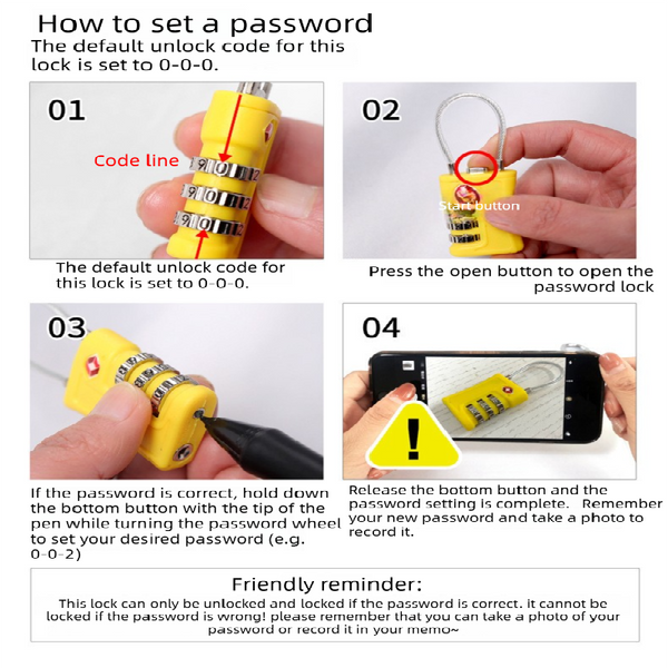 Green Tsa Approved Cable Combination Padlock 3 Digit Security Lock For Travel Luggage Suitcase Gym Lockers Durable Steel Wire Australian Essential Com