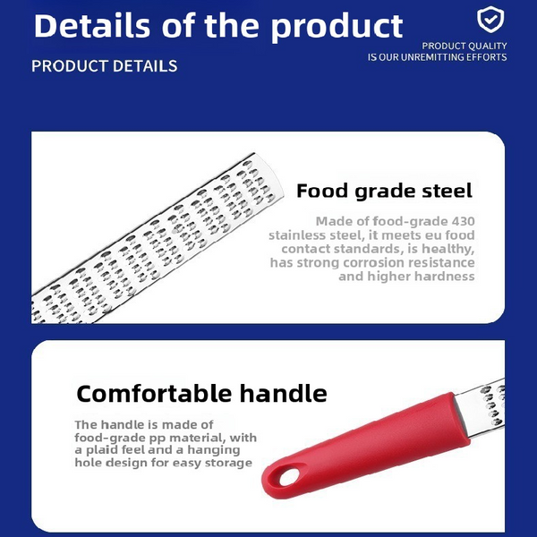 3 Pcs Red Stainless Steel Lemon Zester And Cheese Grater 32Cm Long Multi Functional Kitchen For Citrus Ginger Chocolate Australian Home Cooking Grater