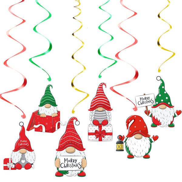 10Pcs Festive Gingerbread Man Christmas Hanging Swirl Decoration For Australian Holiday Cheer Seasonal Decorations