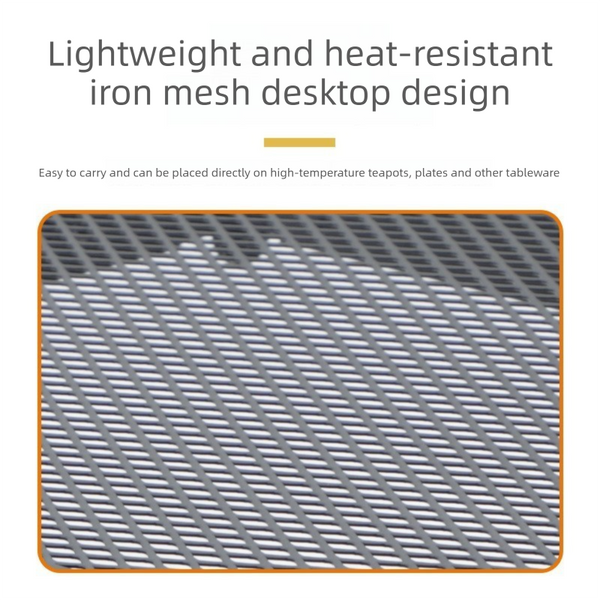 Folding Camping Table 60X40cm Height Heat Resistant Mesh Top Lightweight Aluminum Outdoor Bbq & Picnic Stand Camping Tables