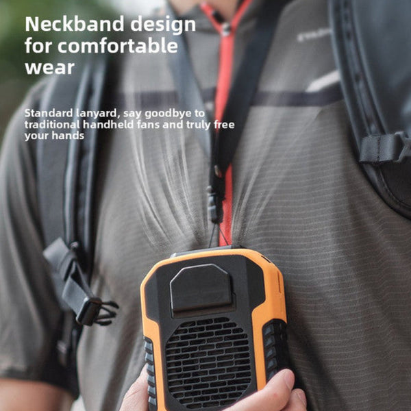 Waist Clip Fan 6000Mah Rechargeable Personal Air Conditioner With Power Bank Function Heavy Duty Wearable Belt For Tradies Camping And Outdoor Work Or