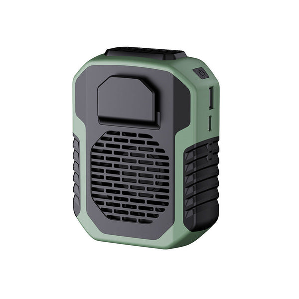Waist Clip Fan 6000Mah Rechargeable Personal Air Conditioner With Power Bank Function Heavy Duty Wearable Belt For Tradies Camping And Outdoor Work Gr