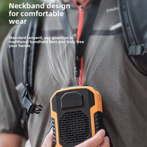 Waist Clip Fan 6000Mah Rechargeable Personal Air Conditioner With Power Bank Function Heavy Duty Wearable Belt For Tradies Camping And Outdoor Work Gr