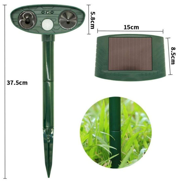 Solar Underground Snake Repeller Vibration & Sonic Pulse Deterrent For Varmints And Reptiles Repellents & Deterrents