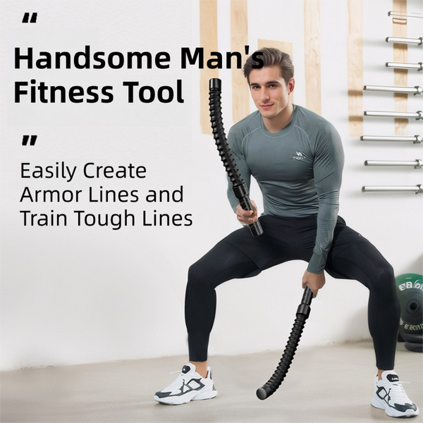 1 Pair Black Cordless Battle Ropes For Strength And Conditioning Training Professional Muscle Power Workout System Other Strength Training