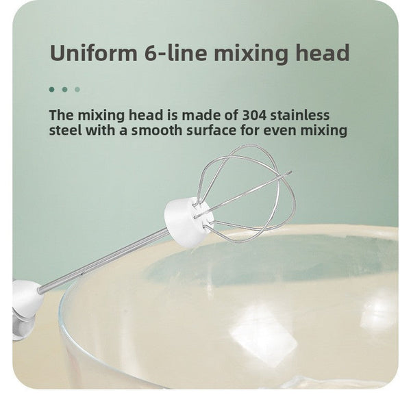White Rechargeable Handheld Milk Frother And Electric Whisk Set 3 Speeds With 2 Stainless Steel Heads Storage Stand Australian Home Barista Kit Milk F