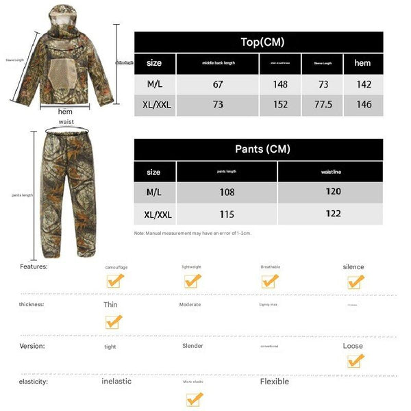 Withered Grass Camouflage Mosquito Repellent Suit Ultra Fine Mesh Hooded Ghillie Suit For Outdoor Hunting Camping Fishing And Beekeeping(Xl/Xxl) Insec