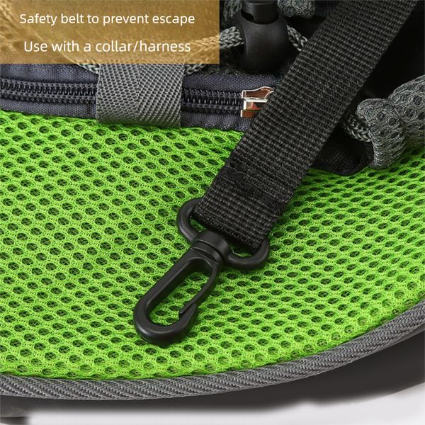 Yellow Pet Sling Backpack For Small Dogs And Cats Size With Breathable Mesh Design Dog Clothing & Shoes