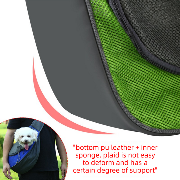 Yellow Pet Sling Backpack For Small Dogs And Cats Size With Breathable Mesh Design Dog Clothing & Shoes
