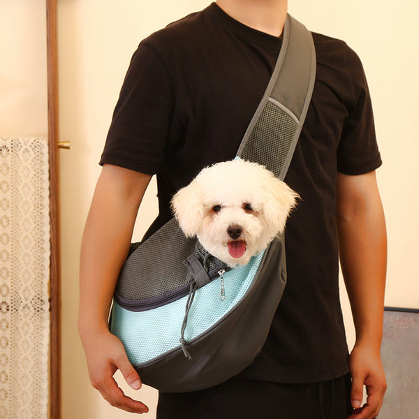 Yellow Pet Sling Backpack For Small Dogs And Cats Size With Breathable Mesh Design Dog Clothing & Shoes