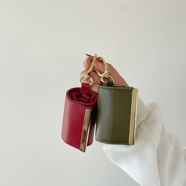 Wine Red Foldable Tote Bag With Built In Storage Pouch Compact Reusable Shopping That Packs Into Itself Ideal For Daily Carry And Eco Friendly Use Wom