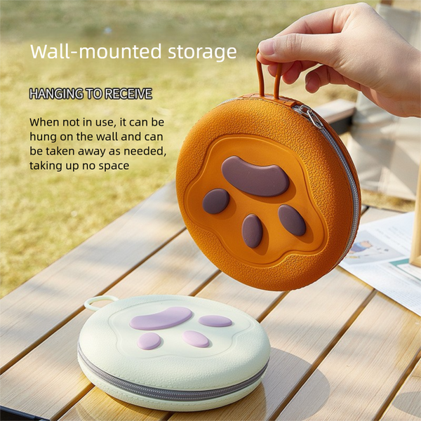 Yellow Foldable Dual Bowl For Pets Silicone Feeding And Water Dish With Compact Storage Design Dog Bowls