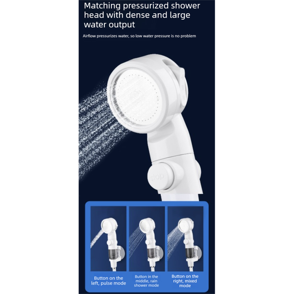 Electric Outdoor Shower Kit Handheld Battery Powered Head Set For Camping Dormitories And Construction Sites White Blue Shower Heads & Combos