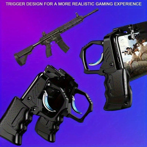 K21 Mobile Game Controller Gamepad L1 R1 Trigger Fire Buttons Ergonomic Grip For Pubg Cod Ios Android Phone Black Controllers & Attachments