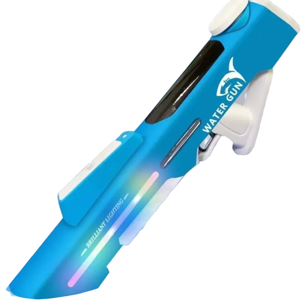 Electric Water Gun Auto Refill 46Cm Blue Pulse Blaster High Pressure Toy With Manual & Dual Mode For Kids Adults Water Guns