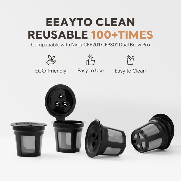 Reusable K Cup Coffee Pod Filter For Ninja Dual Brew Makers Triple Hole Capsule Shell Ua2227 Other Coffee Tea & Espresso Makers