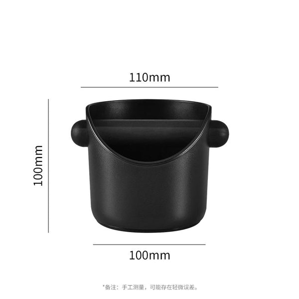 Compact Flat Mouth Espresso Knock Box Coffee Grounds Waste Bin With Anti Slip Base And Rubber Bar For Home Stations Other Coffee Tea & Espresso Makers