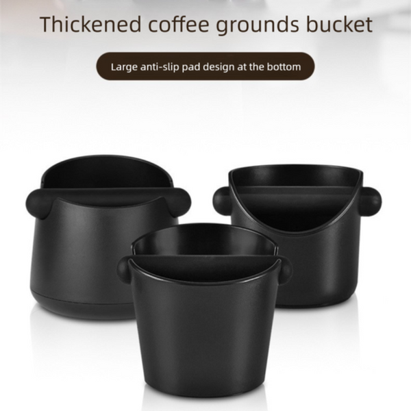 Compact Flat Mouth Espresso Knock Box Coffee Grounds Waste Bin With Anti Slip Base And Rubber Bar For Home Stations Other Coffee Tea & Espresso Makers