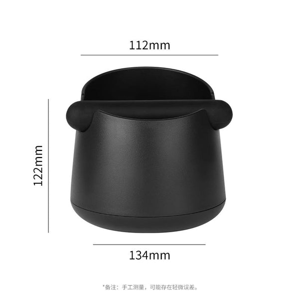 Wide Base Espresso Knock Box Coffee Grounds Waste Bin With Anti Slip Pad And Rubber Bar For Home Baristas Other Coffee Tea & Espresso Makers