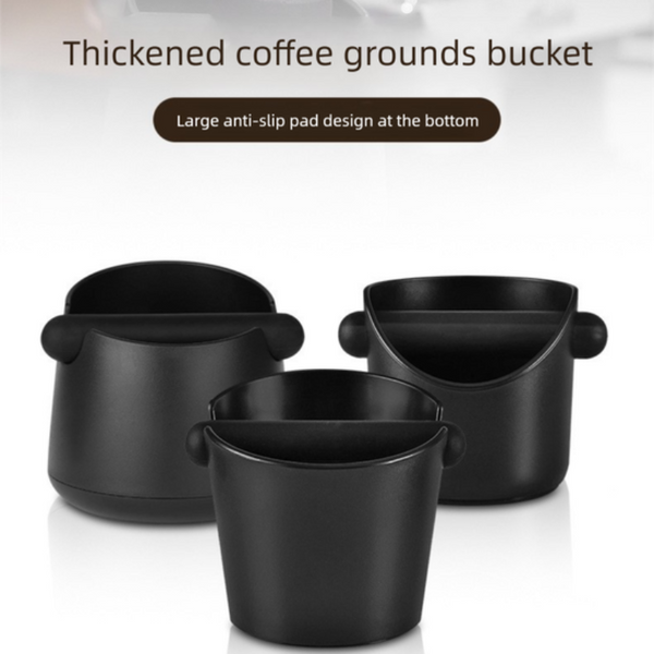 Wide Base Espresso Knock Box Coffee Grounds Waste Bin With Anti Slip Pad And Rubber Bar For Home Baristas Other Coffee Tea & Espresso Makers