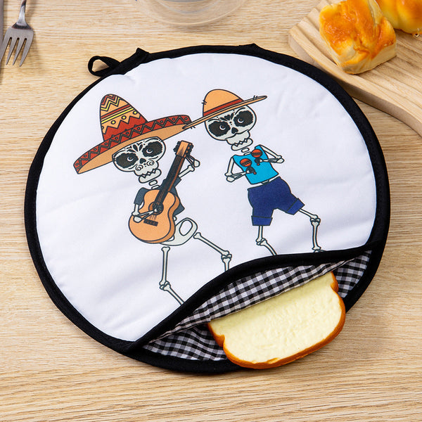 2 Pack 12 Inch Tortilla Warmer Pouch For Soft Tacos Pancakes & Potatoes (30X30cm Style 1) Countertop Food Warmers