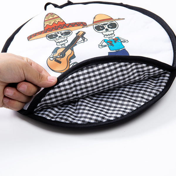 2 Pack 12 Inch Tortilla Warmer Pouch For Soft Tacos Pancakes & Potatoes (30X30cm Style 1) Countertop Food Warmers
