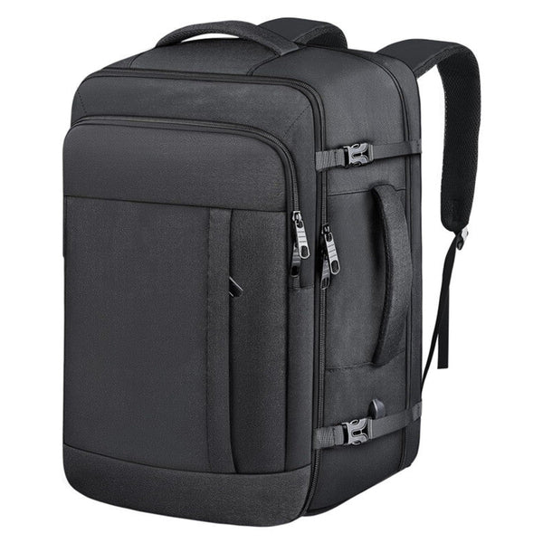Black Expandable 17 Inch Laptop Travel Backpack With Usb Port Durable Tsa Friendly Carry On Luggage Bag Laptop Cases & Bags