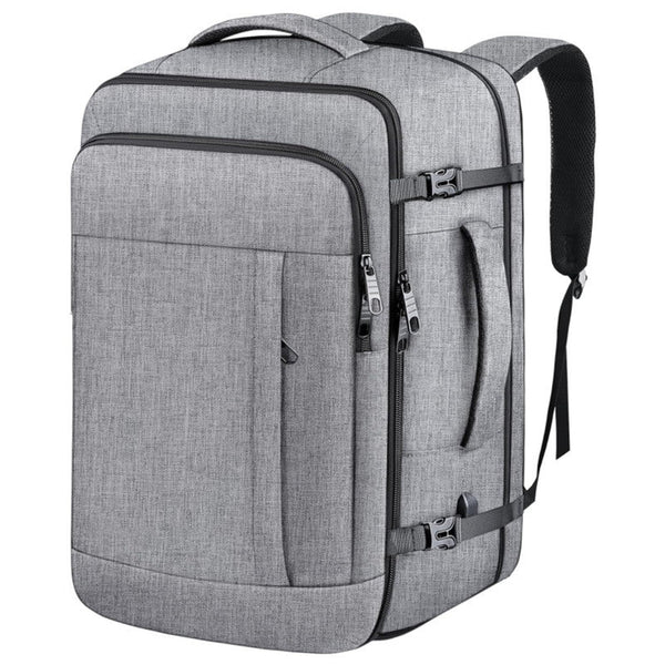 Grey Expandable 17 Inch Laptop Travel Backpack With Usb Port Durable Tsa Friendly Carry On Luggage Bag Laptop Cases & Bags
