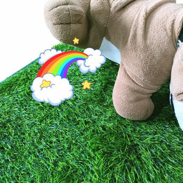 S Size Realistic Dog Potty Pad Indoor/Outdoor Pet Training Turf Easy To Clean & Tpr Material Artificial Grass