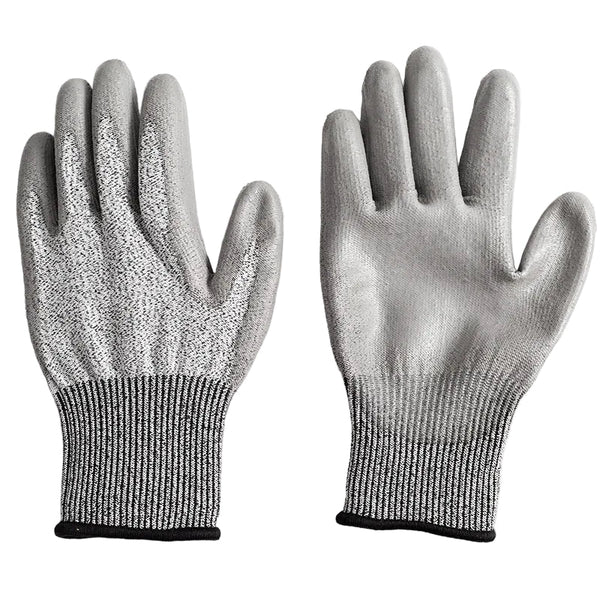 2 Pair Grey Level 5 Cut Resistant Work Glove Anti Abrasion And Puncture Protective Gloves M Size Work Gloves