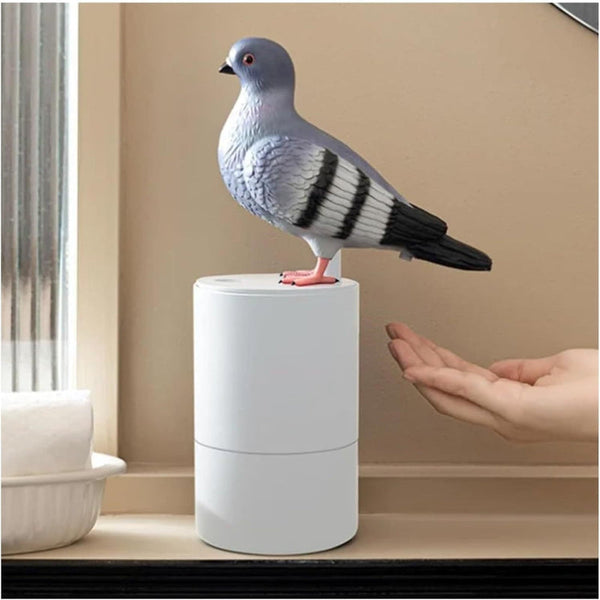 Adorable Grey Pigeon Smart Motion Sensor Foam Pump Touchless Hand Washer With Anti Glare Technology For Outdoor & Bright Light Soap Dispensers