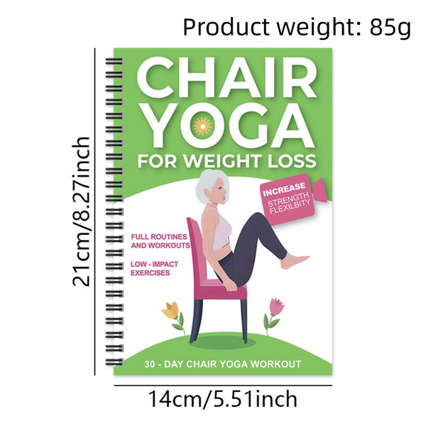 (Edition A)Chair Yoga For Weight Loss Guide Seniors Portable & Easy To Follow Wellness Workout Gentlely Fat Burning Muscle Toning Other Equipment & Ge