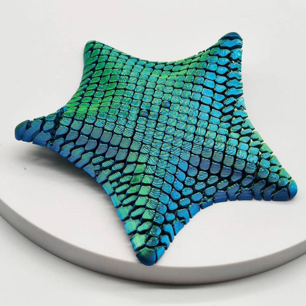 Laser Green 3D Printed Articulated Starfish Fidget Toy For Stress Relief Eco Friendly 12Cm Sensory Kids & Adults Sensory Toys